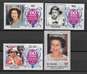 SV. VINCENT 1986 KRALJICA ELIZABETA * Mi 936/939 ** serija (HV-113)