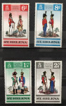 SVETA HELENA 1969 VOJAŠKE UNIFORME ** Mi 215/218 ** serija (HV-113)