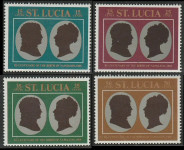 SVETA LUCIJA 1969 NAPOLEON OSEBNOSTI ** Mi 245/248 ** serija (HV-113)