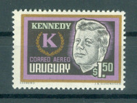 Urugvaj 1965 osebnosti Kennedy sam. znamka MNH**