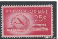 USA 1949 Svetovna poštna zveza letalo nežigosana znamka