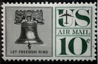 USA 1960 - Air mail Liberty bell nežigosana znamka