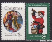 USA 1972 Božič nežigosani znamki