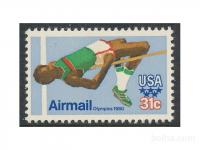 USA 1980 - Air mail Olimpijske igre nežigosana znamka