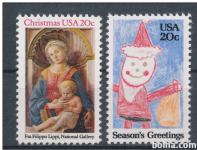 USA 1984 Božič nežigosani znamki