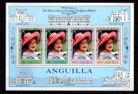 Znamke Anguilla 1980 - blok 80 let kraljice Elizabete