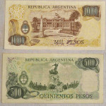 ARGENTINA 1000 IN 500 PESOS