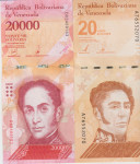 BANK. 20000-2017,PRILOŽNOSTNI 20(MILION)-2021 BOLIVARES(VENEZUELA)UNC