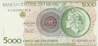 BANKOVEC 5000 CRUZEIROS P227a (BRAZILIJA) -1990.UNC