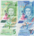 BANK.še 5 DOLLARS P60a (VZH.KARIBSKE DEŽELE) 2019,XF++/aUNC