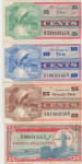 BANK.VOJAŠKI 5,10,25-1968,25-1969 CENTS (ZDA AMERIKA) VF