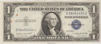 BANKOVEC 1 DOLLAR P416e "ser.1935 G,F MODRI ŽIG" (ZDA AMERIKA) 1935.VF
