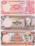 BANKOVEC ŠE 10-1979,5000-1987 CORDOBAS (NIKARAGVA)UNC