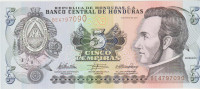 BANKOVEC 5-2010 LEMPIRAS P91c (HONDURAS)UNC