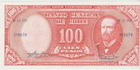 BANKOVEC 100/10 PESOS/CENTESIMOS DE ESCUDO (ČILE) 1961.UNC