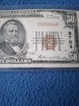 Bankovec za 50 dolarjev iz leta 1929 prodam