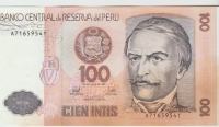 BANKOVEC 100 INTIS P133 ( PERU) 1987.UNC