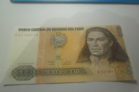 BANKOVEC PERU 500 INTIS 1987 UNC