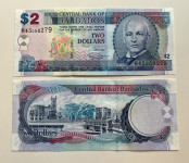 BARBADOS  2 dollars / 2 dolarja 2007 UNC