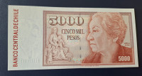 ČILE 5.000 pesos 1996 UNC  P155e