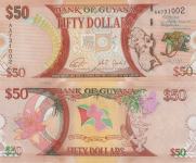 GVAJANA / GUYANA 50 dolarjev 2016 UNC