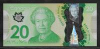 KANADA, 20 dolarjev 2012, kraljica, polimer bankovec