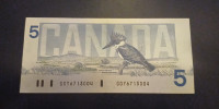 KANADA 5$ / 5 dolarjev 1986 iz obtoka (vf+), ptič