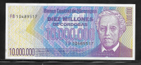 NIKARAGVA, 10.000.000 CORDOBAS, P166, l. 1992 , UNC