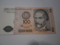 PERU BANKOVEC 100 INTIS  1987 UNC