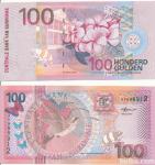 SURINAM, 100 guldnov, 100 gulden, l. 2000, UNC