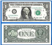 USA - 1 dollar 2009 UNC črka E