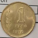 1 Peso 1976 vf Argentina
