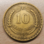 10 centesimos 1965, Čile