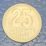 25 centavos 1996 vf Argentina