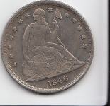 AMERIKA 1 DOLLAR 1846-replika