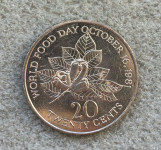 Jamajka 20 Cents 1981 UNC