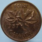 LaZooRo: Kanada 1 Cent 1957 UNC