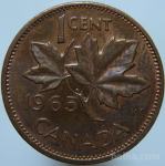 LaZooRo: Kanada 1 Cent 1965 UNC - ostra 5