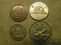 Kanada 1c.+5c.+10c.+25c.