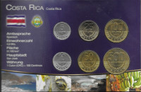 KOSTARIKA / Costa Rica , set kovancev UNC