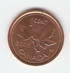 KOVANEC  1 cent 2003,05,06  Kanada