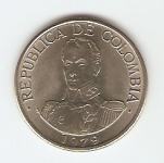 KOVANEC  1 peso 1974,75,77,79   Kolumbija