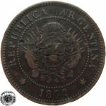 LaZooRo: Argentina 1 Centavo 1892 VF 'key date' napaka
