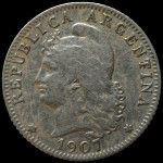 LaZooRo: Argentina 20 Centavos 1907 XF