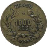 LaZooRo: Brazil 1000 Reis 1927 VF/XF