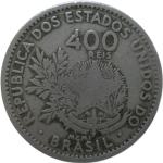 LaZooRo: Brazil 400 Reis 1901 F/VF