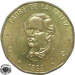 LaZooRo: Dominikanska republika 1 Peso 1993 XF/UNC