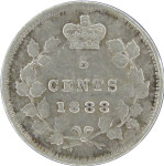 LaZooRo: Kanada 5 Cents 1888 VF / XF - Srebro