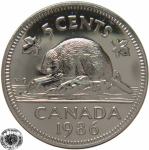 LaZooRo: Kanada 5 Cents 1986 prooflike