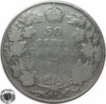 LaZooRo: Kanada 50 Cents 1918 F - Srebro